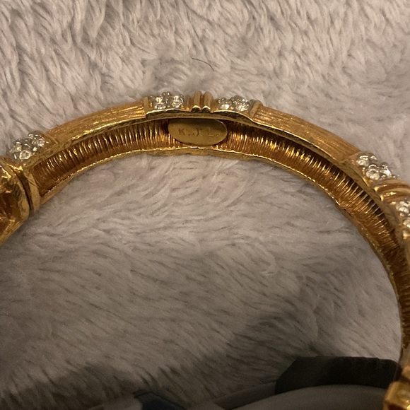 Kenneth Jay Lane Gold Bracelet with Silver Accents - Picture 5 of 5